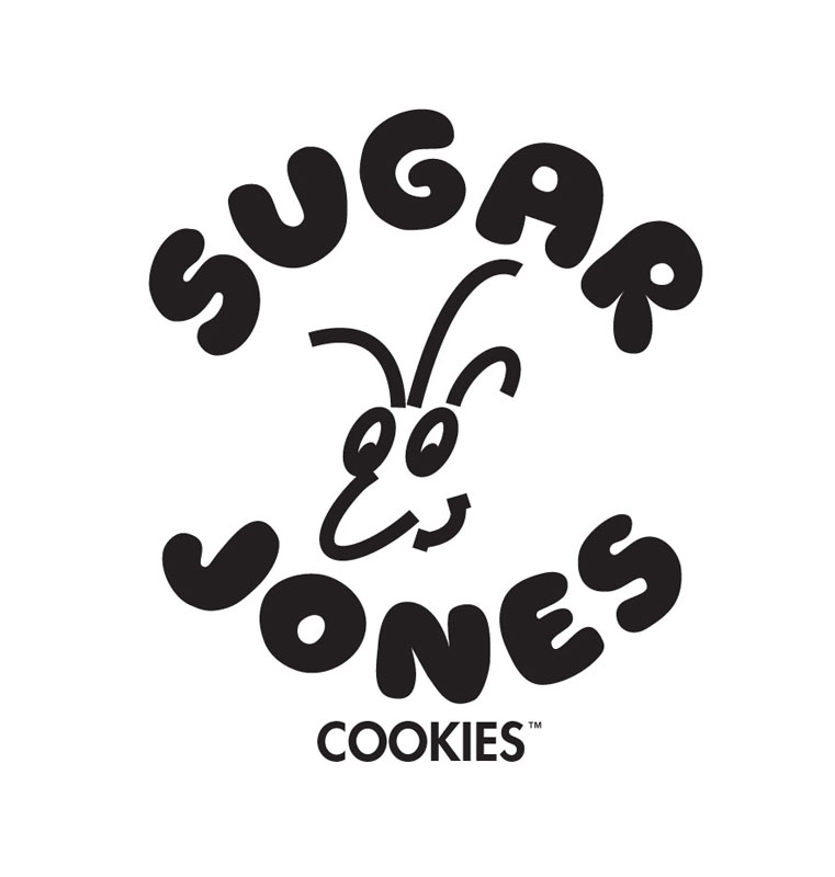 Cooking bakery culinary logo Sugar Jones Cookies corporate identity graphic designer 
