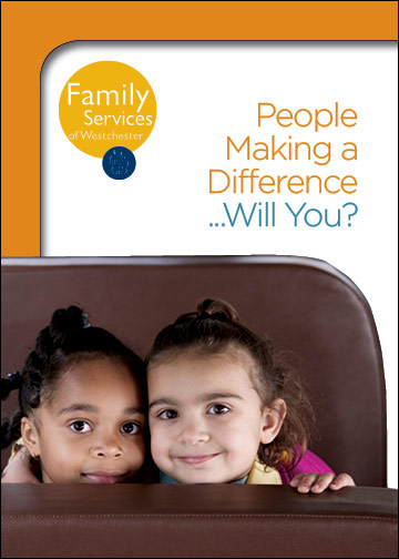 Non-Profit fundraising appeal Family Services Westchester card marketing campaigns designer 