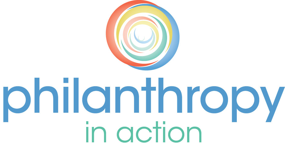 Non-Profit logo Philanthropy in Action corporate identity graphic designer 