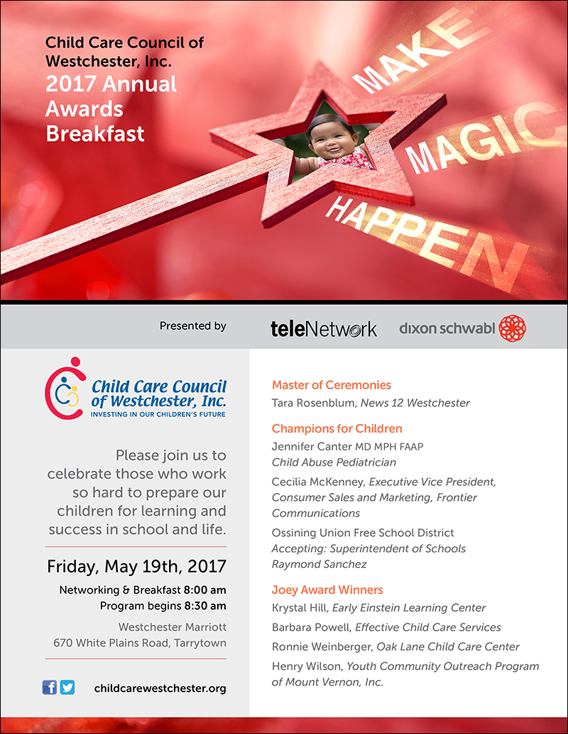 Child Care Council of Westchester Invitation
